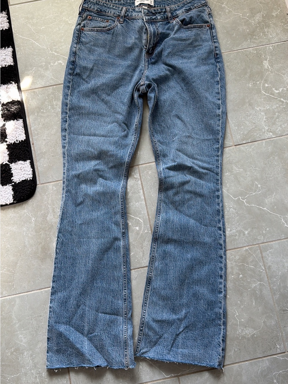 Abercrombie & Fitch Mid Rise Boot Cut Jeans